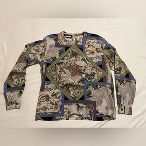 Salvatore Ferragamo vintage silk blouse